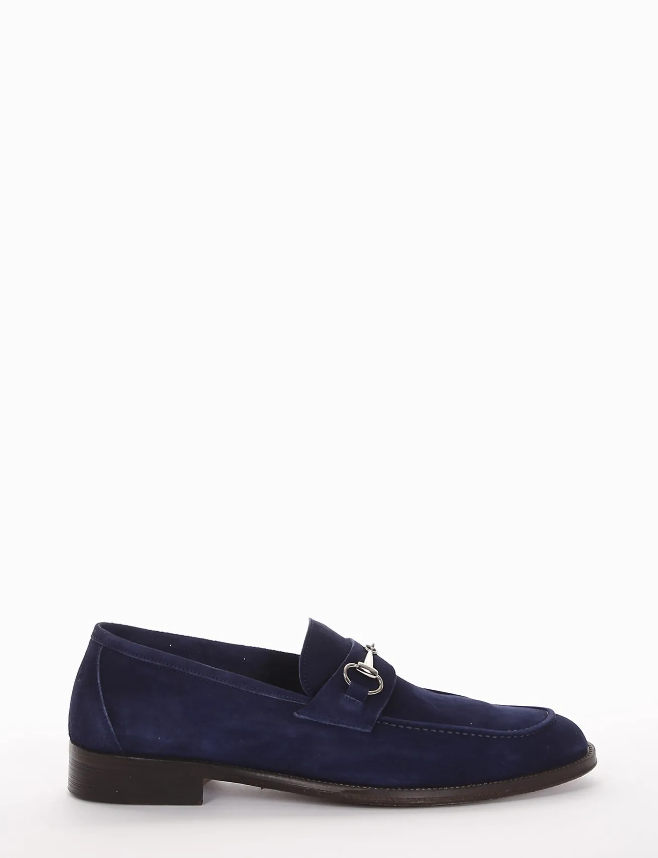 mocassino tacco 2 cm blu