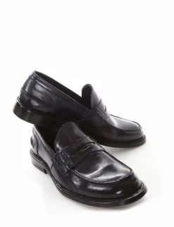 mocassino tacco 2 cm blu