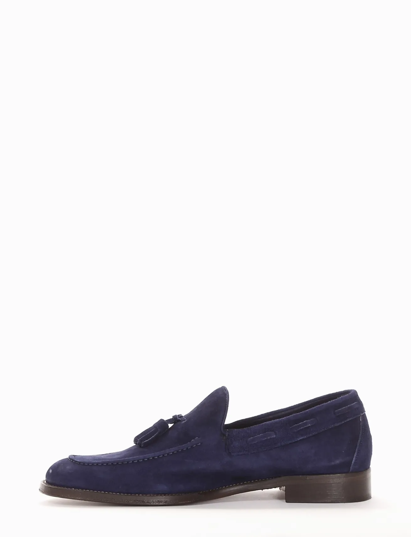 mocassino tacco 2 cm blu