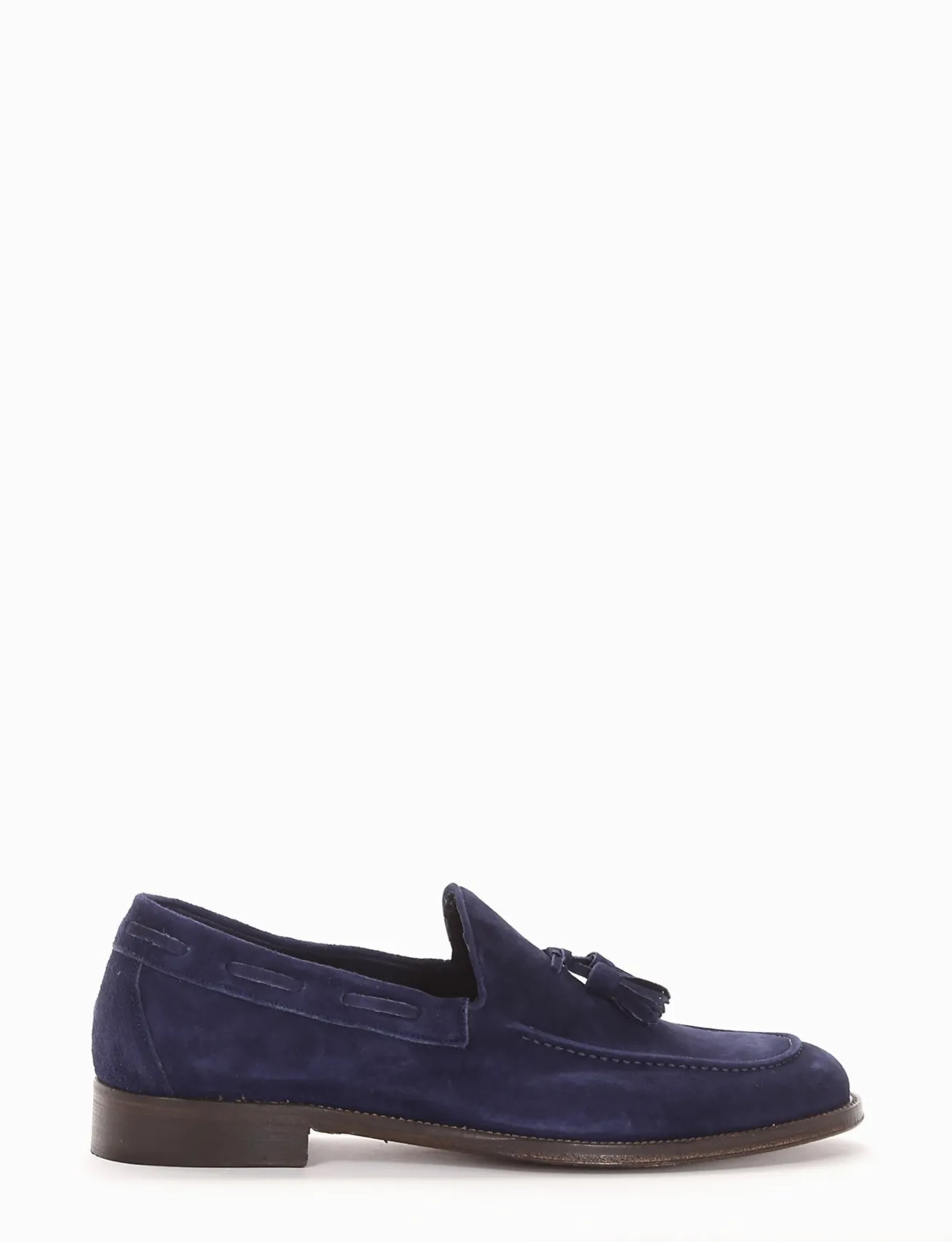 mocassino tacco 2 cm blu