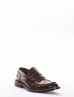 mocassino tacco 2 cm cuoio