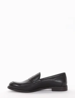 mocassino tacco 2 cm nero