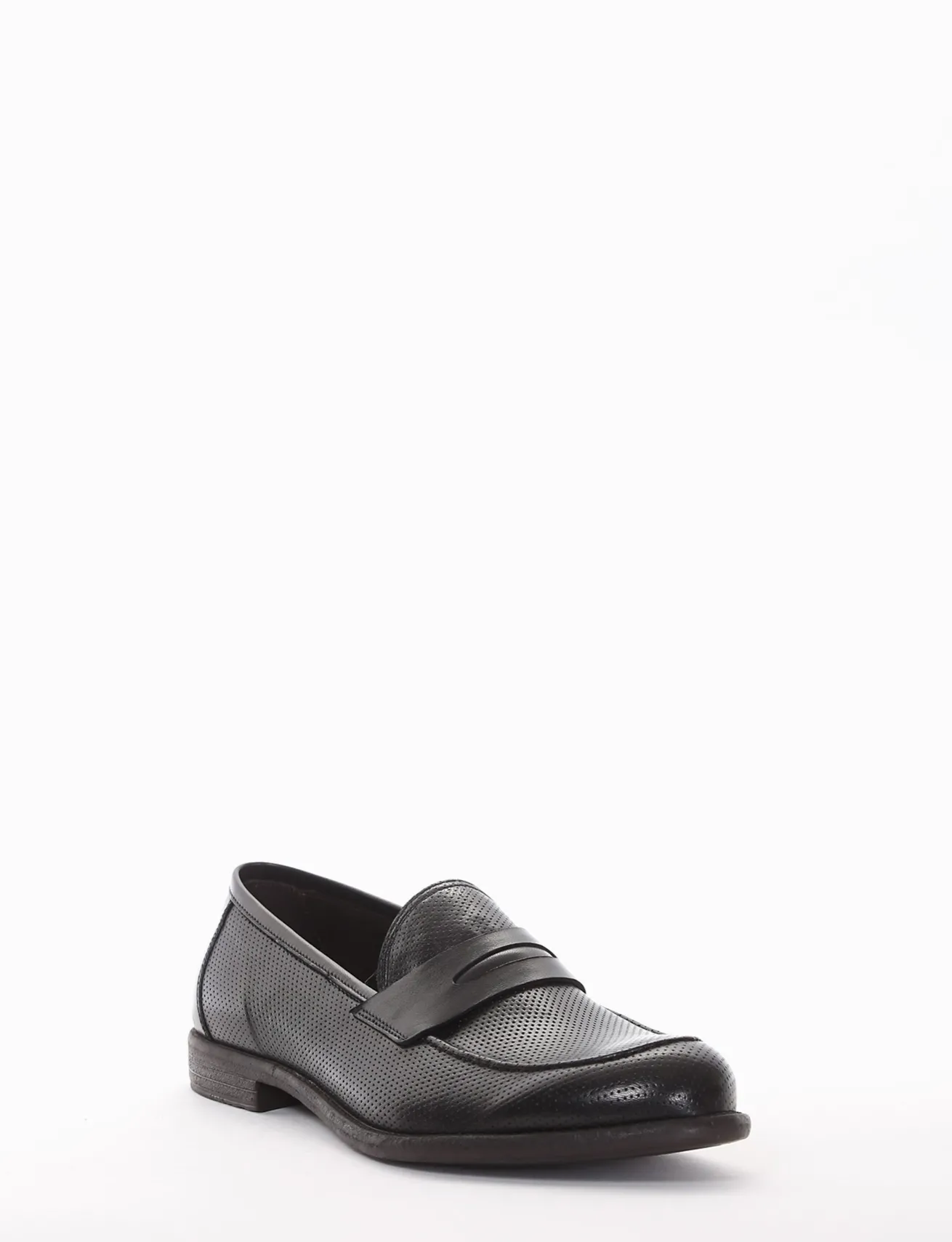 mocassino tacco 2 cm nero