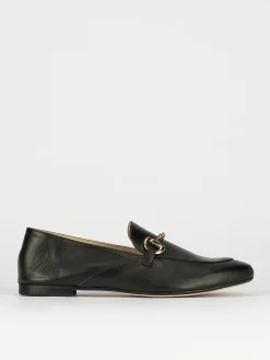 Mocassino tacco 1 cm nero pelle