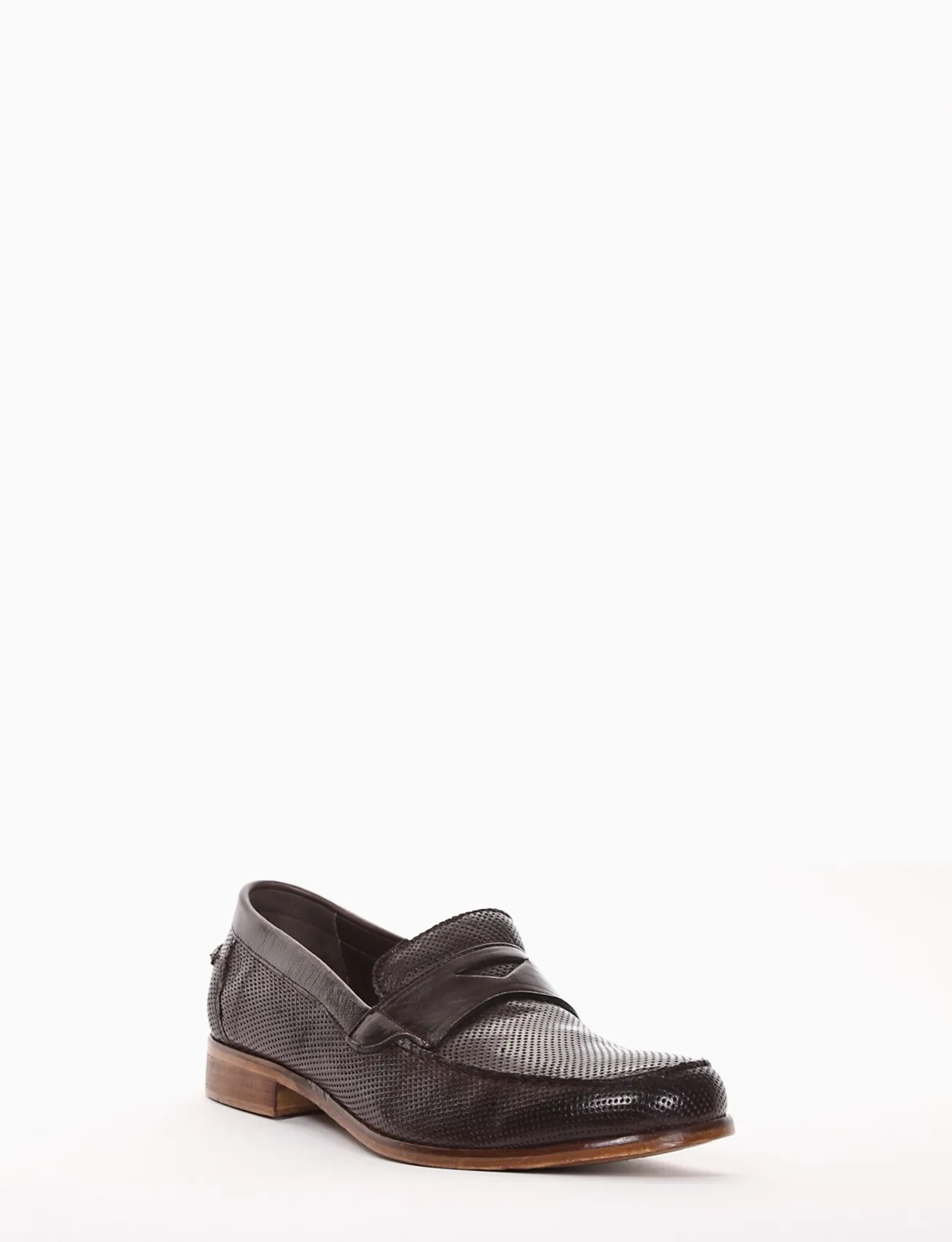 mocassino tacco 2 cm testa