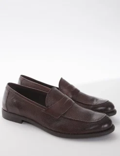 mocassino tacco 2 cm testa