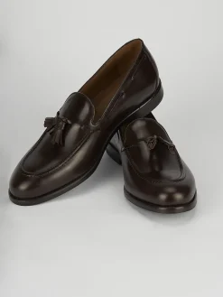 Mocassino tacco 2 cm testa pelle