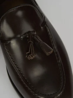 Mocassino tacco 2 cm testa pelle