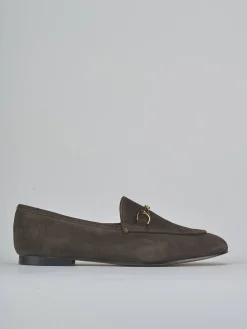 Mocassino tacco 1 cm testa camoscio