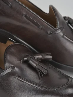 Mocassino tacco 1cm testa pelle