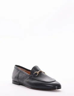 Mocassino tacco 1cm blu