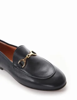 Mocassino tacco 1cm blu