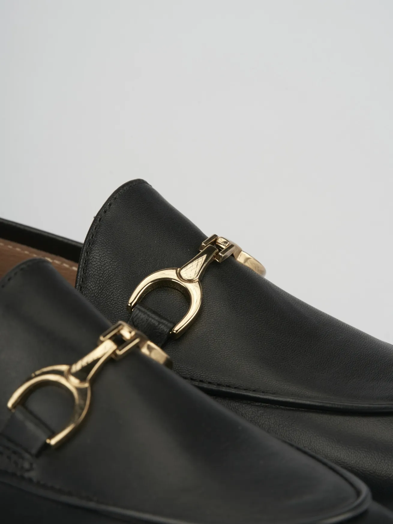 mocassiono tacco 1 cm nero