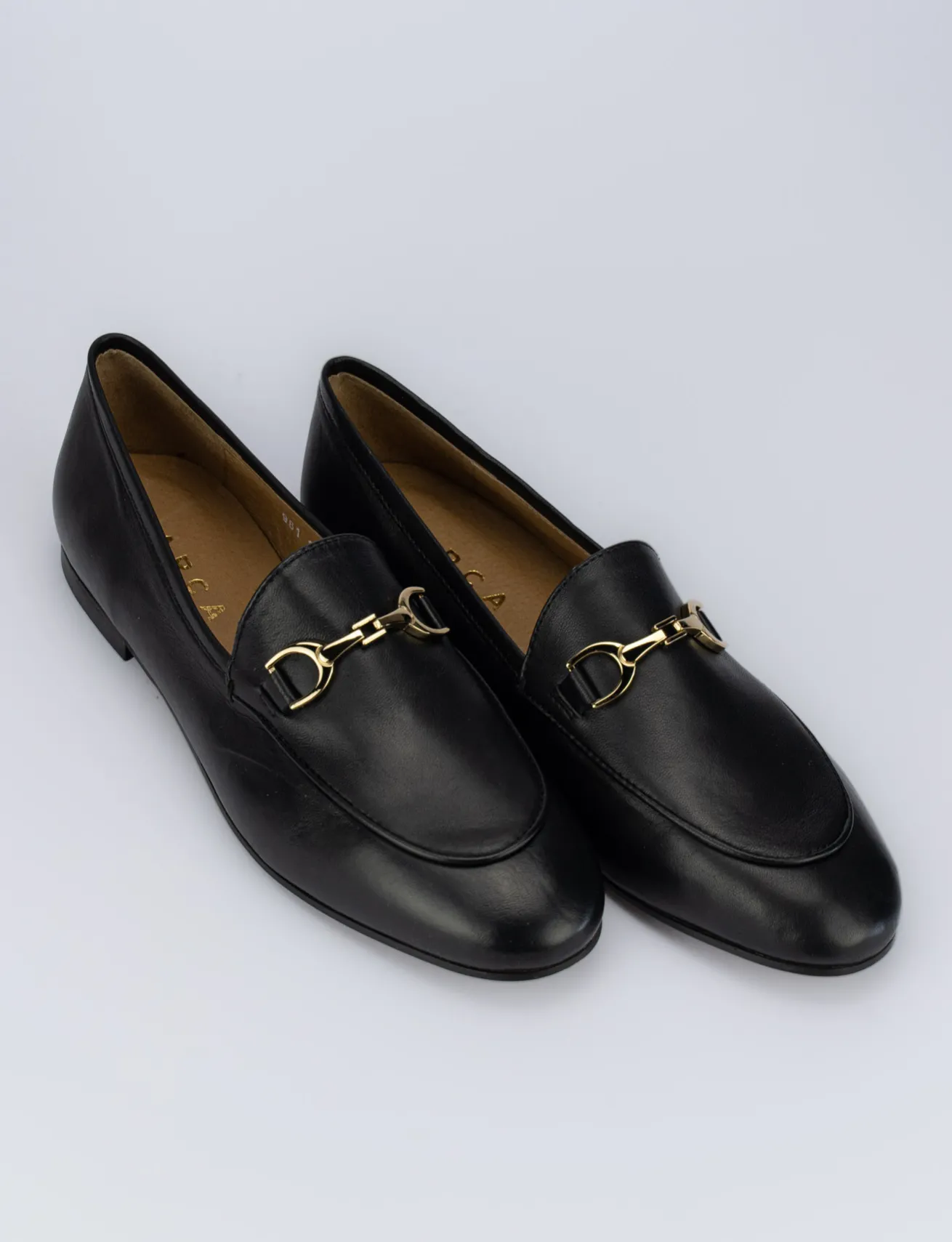 mocassiono tacco 1 cm nero