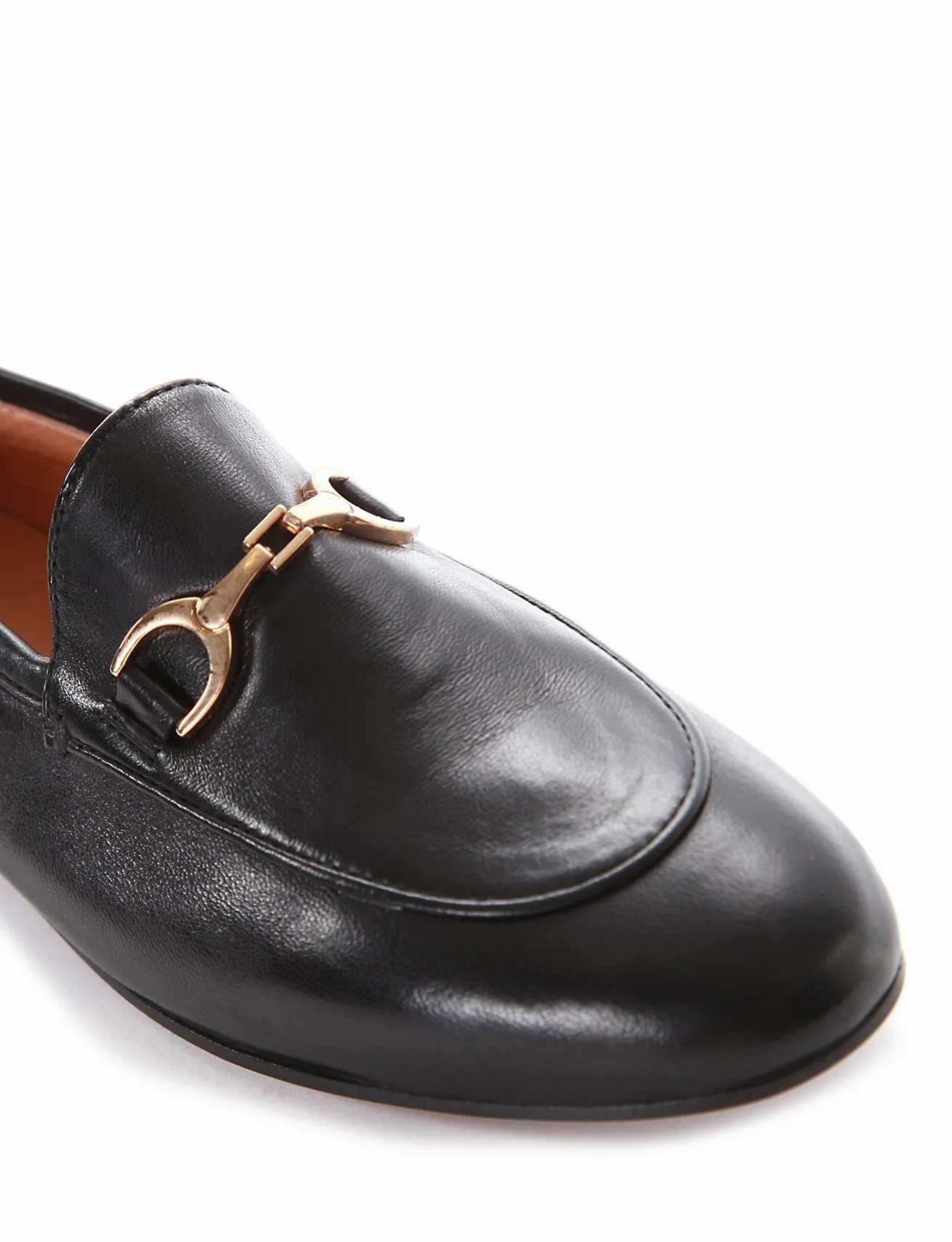 mocassiono tacco 1 cm nero