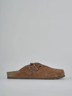 Sabot tacco 1cm camoscio testa