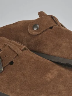 Sabot tacco 1cm camoscio testa