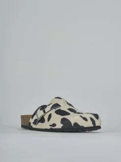 Sabot tacco 1cm cavallino nero