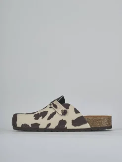 Sabot tacco 1cm cavallino testa