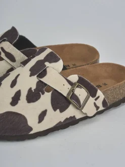 Sabot tacco 1cm cavallino testa