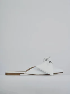 Sabot tacco 1cm pelle bianco