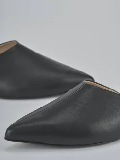 Sabot tacco 1cm pelle nero