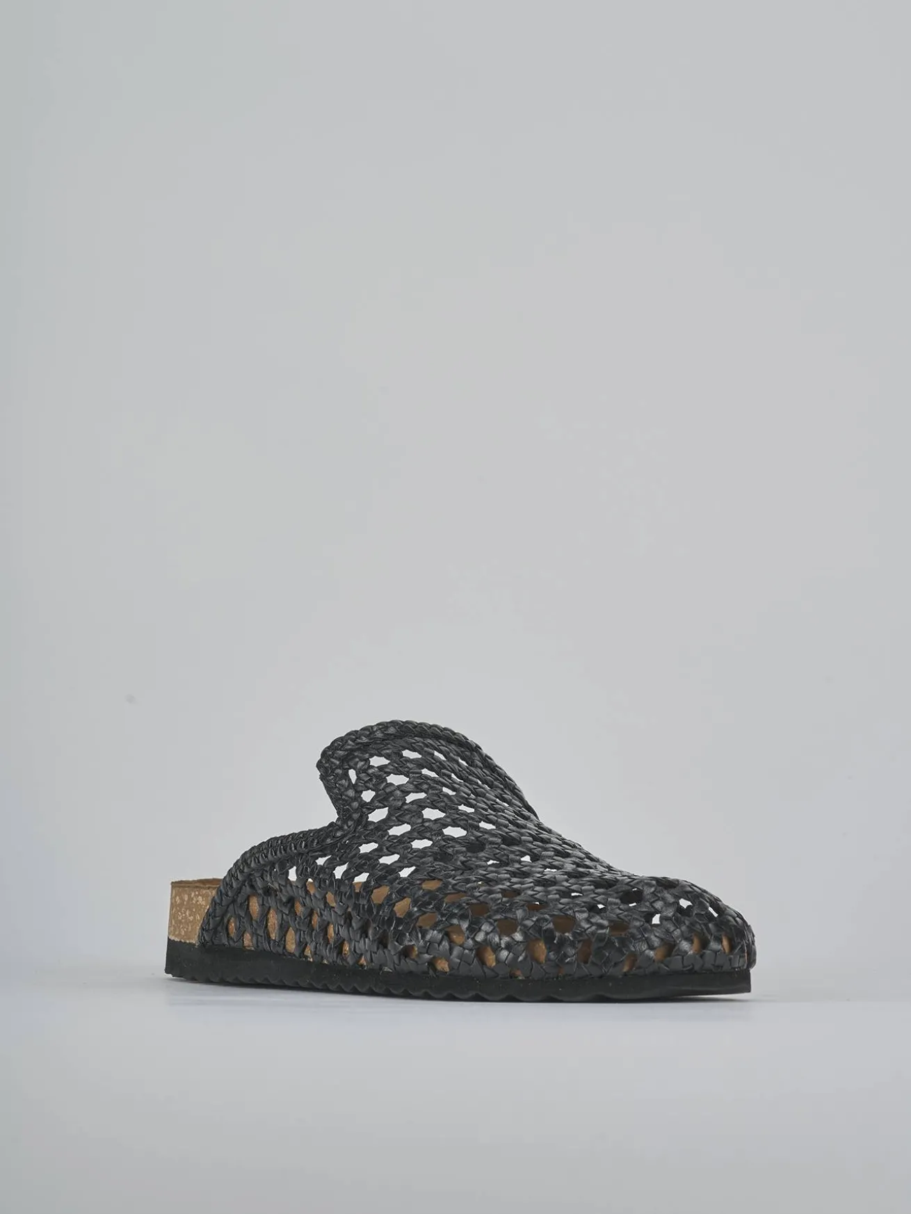 Sabot tacco 1cm pelle nero