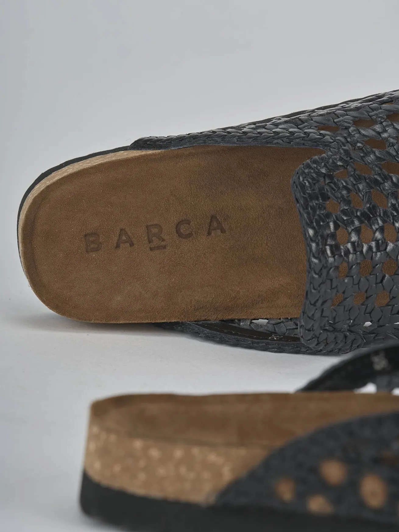 Sabot tacco 1cm pelle nero