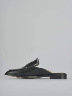 Sabot tacco 2cm pelle nero