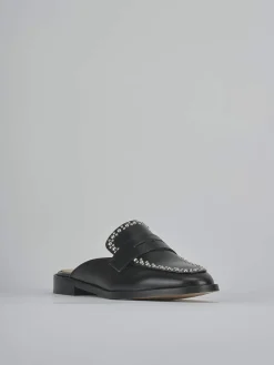 Sabot tacco 2cm pelle nero