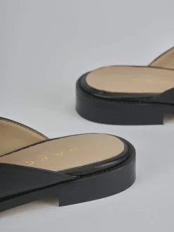 Sabot tacco 2cm pelle nero