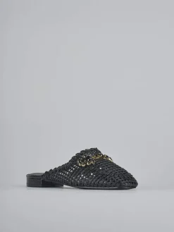 Sabot tacco 1cm pelle nero