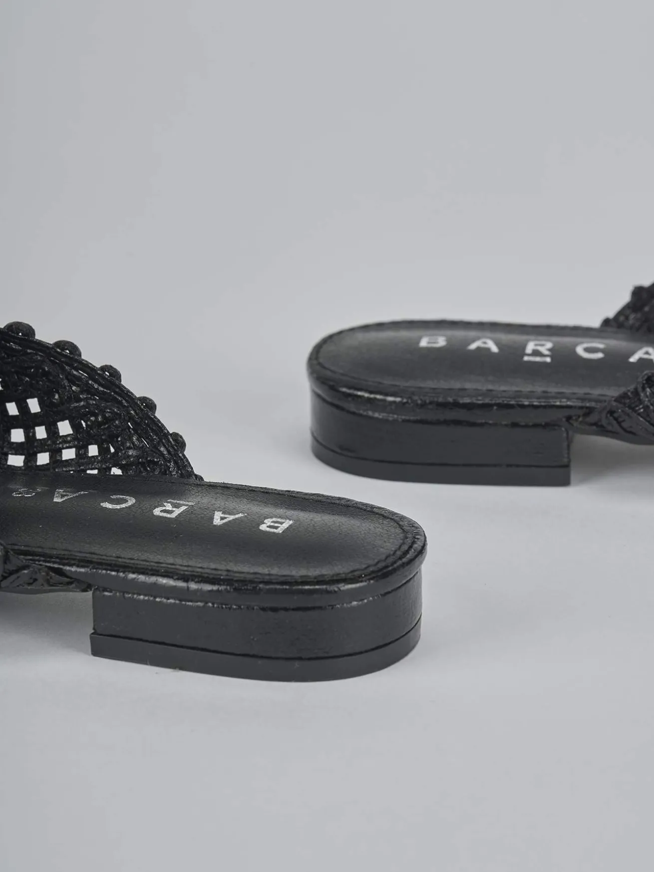 Sabot tacco 1cm pelle nero