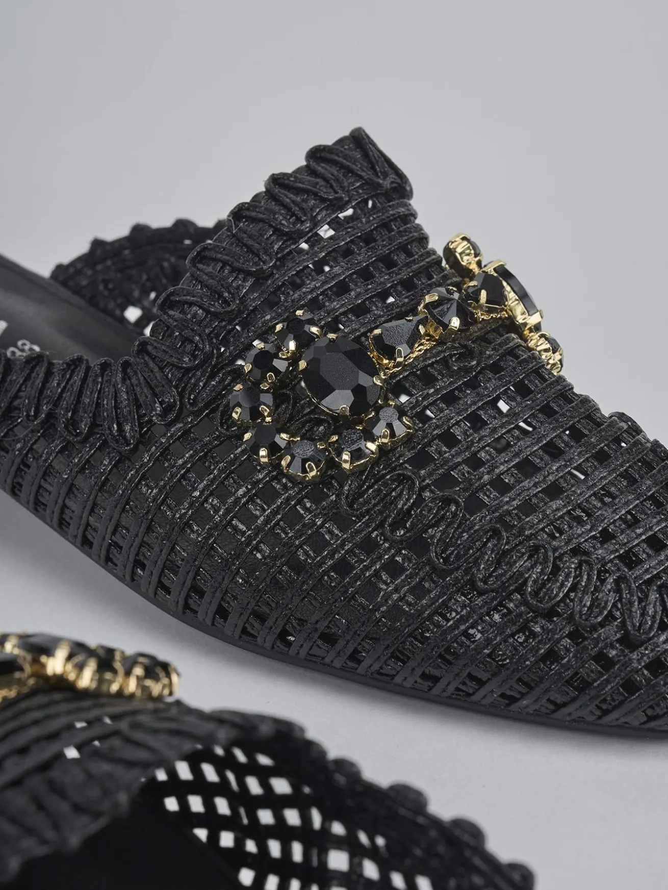 Sabot tacco 1cm pelle nero