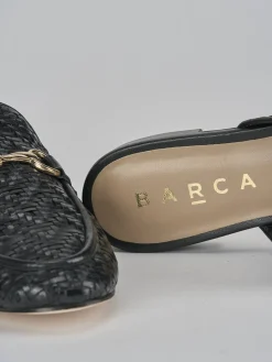 Sabot tacco 1cm pelle nero