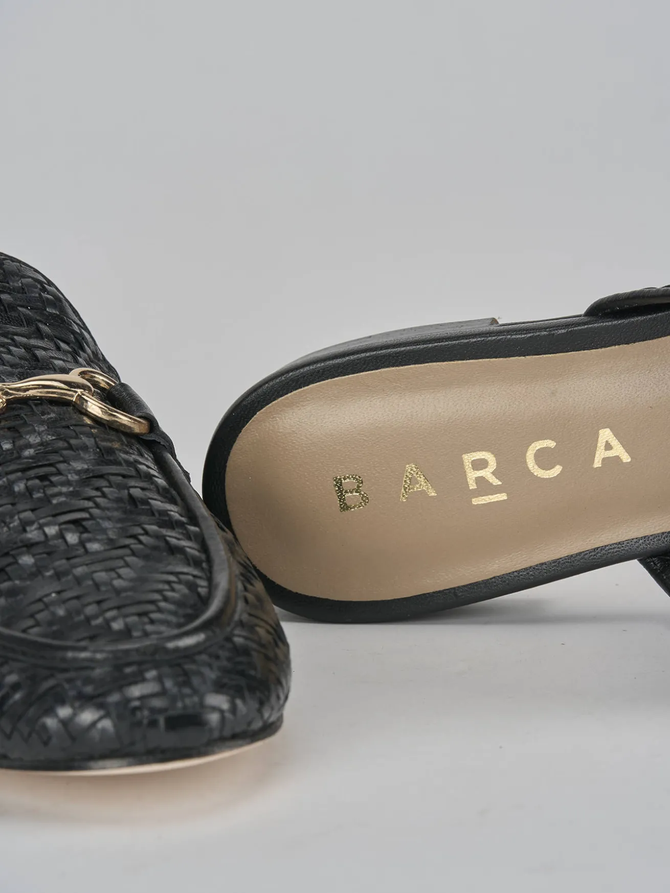 Sabot tacco 1cm pelle nero