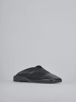 Sabot tacco 1cm pelle nero