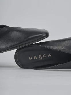 Sabot tacco 1cm pelle nero