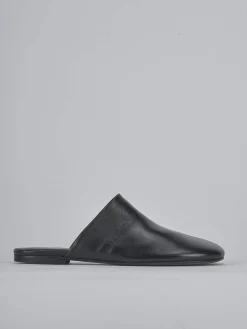 Sabot tacco 1cm pelle nero