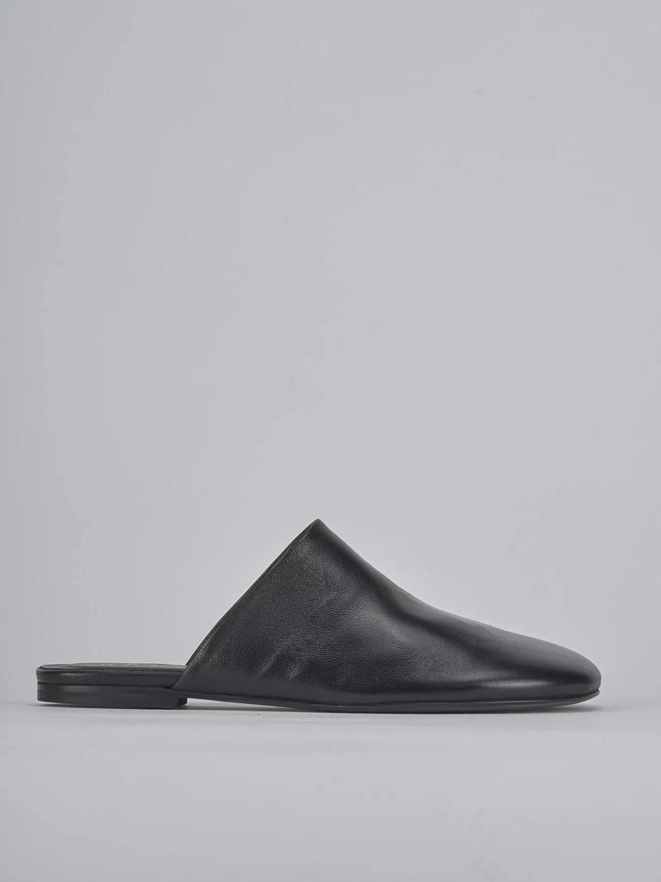 Sabot tacco 1cm pelle nero