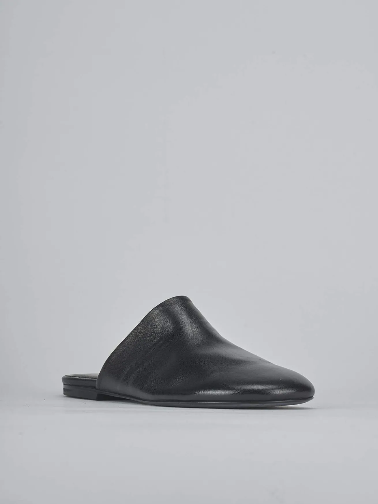 Sabot tacco 1cm pelle nero