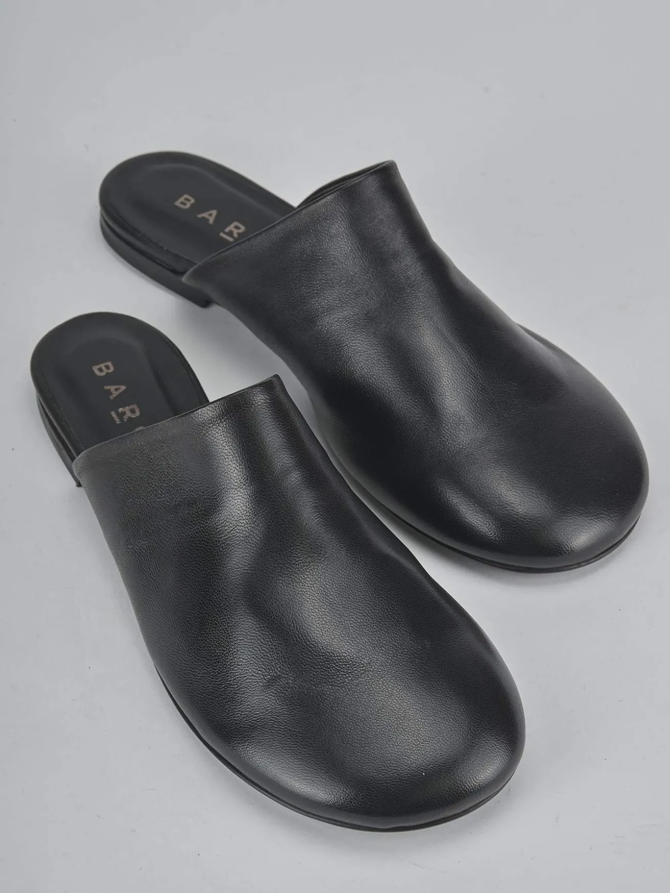 Sabot tacco 1cm pelle nero