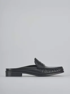 Sabot tacco 1cm pelle nero