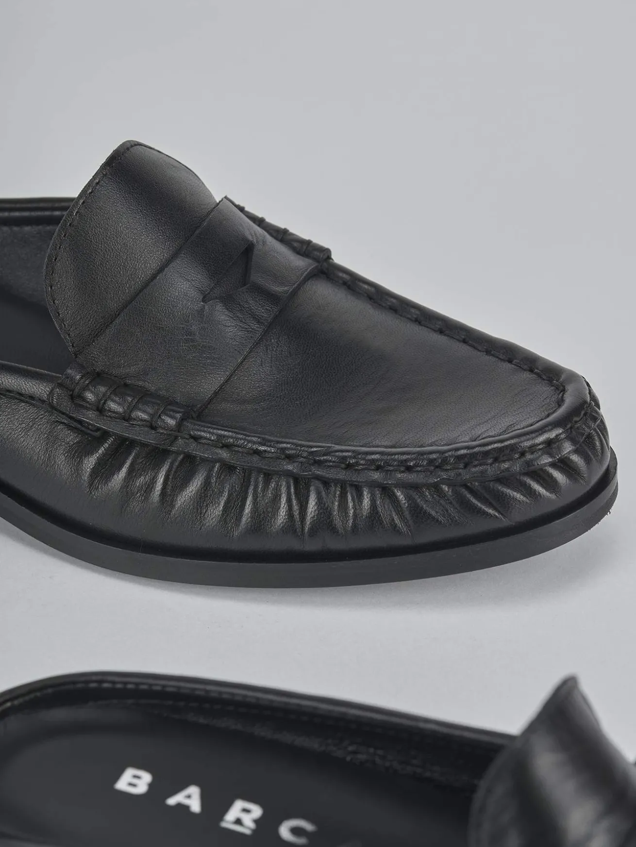 Sabot tacco 1cm pelle nero