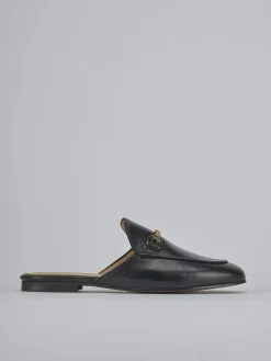 Sabot tacco 1cm pelle nero