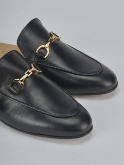 Sabot tacco 1cm pelle nero