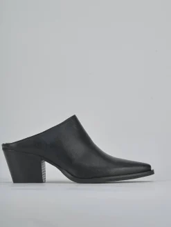 Sabot tacco 6cm pelle nero