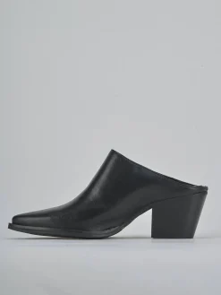 Sabot tacco 6cm pelle nero