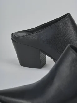 Sabot tacco 6cm pelle nero