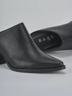 Sabot tacco 6cm pelle nero